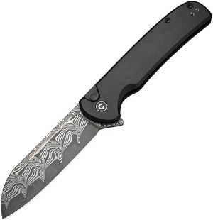Taschenmesser CIVIVI Chevalier | Button Lock Damascus