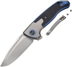 Cuchillo plegable | Navajas We Knife Press Check | Blue Titanium