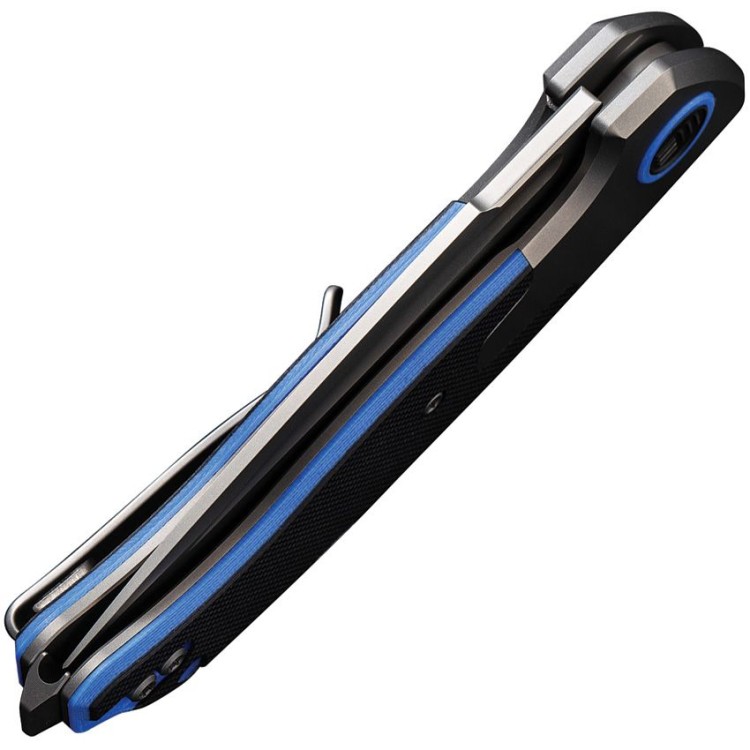 Cuchillo Cuchillo plegable | Navajas We Knife Press Check | Blue Titanium Cuchillo Cuchillo plegable | Navajas We Knife Press Check | Blue Titanium