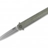Складной нож MKM Knives Flame Dagger folding green canvas micarta MKFL02-GCT