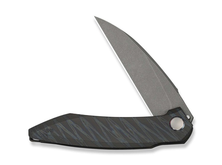 WE Knife Fluxor | M390 | Tiger Stripe Titanium Grey Stonewash