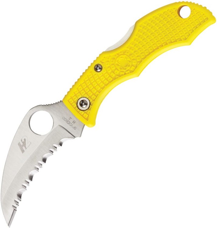 Cuchillo Cuchillo plegable | Navajas Spyderco Ladybug 3 Lockback Salt Serrated