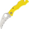 Cuchillo Cuchillo plegable | Navajas Spyderco Ladybug 3 Lockback Salt Serrated