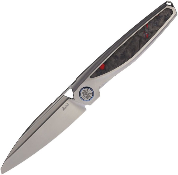 Cuchillo Cuchillo plegable | Navajas Rike Knife Baidi-S | Linerlock Red CF