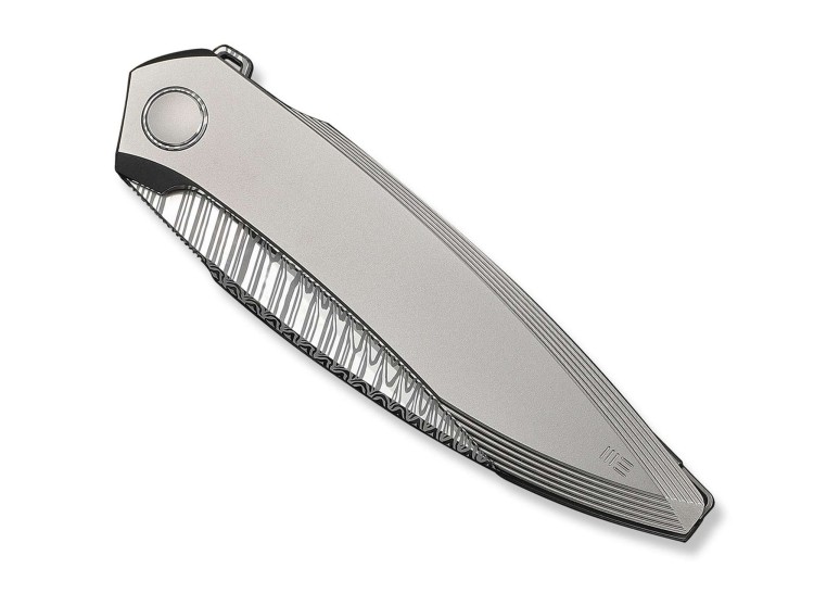 WE Knife Fluxor Damascus | Titanium