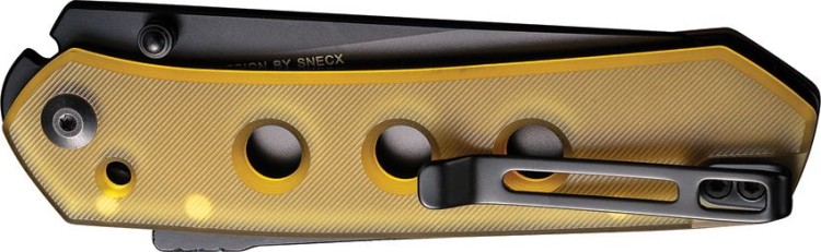 CIVIVI Vision FG Ultem Amber & Black folding knife CIVIVI Vision FG Ultem Amber & Black folding knife