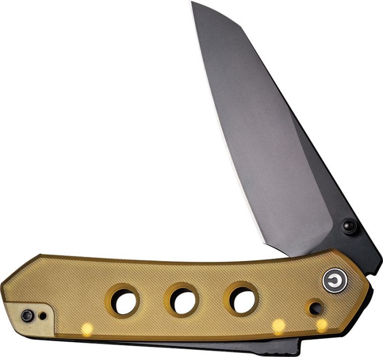 CIVIVI Vision FG Ultem Amber & Black folding knife CIVIVI Vision FG Ultem Amber & Black folding knife