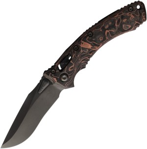 Cuchillo plegable | Navajas Microtech Amphibian Marfione | Livewire carbon | 390