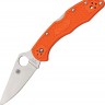 Складной нож Spyderco Delica 4 FRN Flat Ground orange C11FPOR