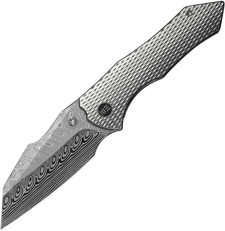 Cuchillo Cuchillo plegable | Navajas We Knife | High-Fin XL Framelock | Damascus
