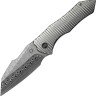 Cuchillo Cuchillo plegable | Navajas We Knife | High-Fin XL Framelock | Damascus