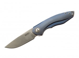 Складной нож MKM Knives Timavo Ti 3D folding knife bronze - blue MKVP02-TBB