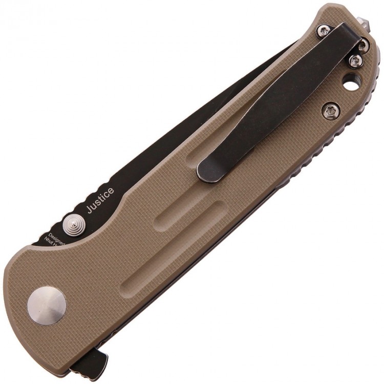 Cuchillo Kizer Cutlery Justice Linerlock Tan folding knife