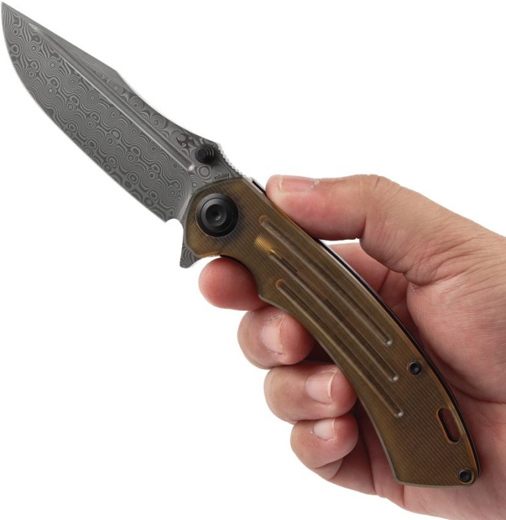 Складной нож Kansept Knives Pretatout | Damascus