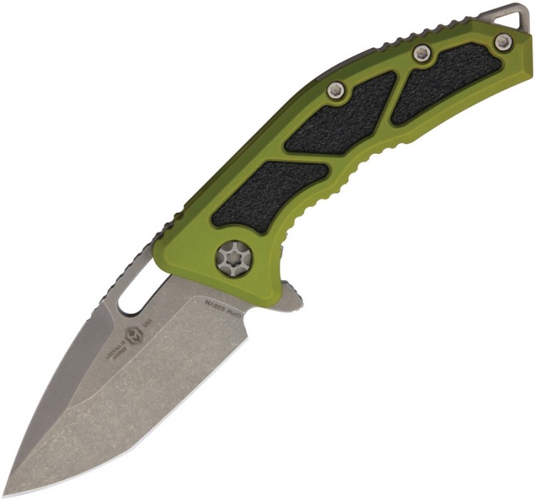 Складной нож Heretic Knives Medusa Tanto green/battleworn