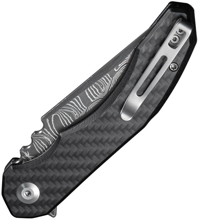Складной нож CIVIVI Bluetick Damascus | Carbon & G10 Складной нож CIVIVI Bluetick Damascus | Carbon & G10