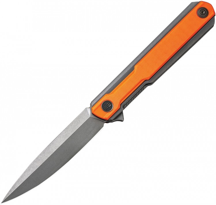 Складной нож WE Knives Peer Ostap Hel Gray Stonewashed 20CV Orange G10 Gray 2015A