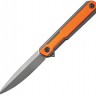 Складной нож WE Knives Peer Ostap Hel Gray Stonewashed 20CV Orange G10 Gray 2015A