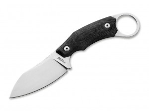Lionsteel H1 Skinner knife, black G10 H1GBK