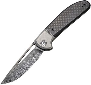 CIVIVI Trailblazer XL Carbon Folder CF | Damascus
