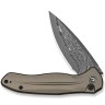 CIVIVI Button Lock Kitefin Damascus | Brownish Grey Aluminum