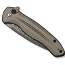 CIVIVI Button Lock Kitefin Damascus | Brownish Grey Aluminum