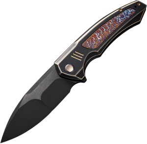 Cuchillo plegable | Navajas WE Knife Hyperactive | Vanax Titanium Bronze & Black Flamed