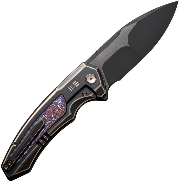 Складной нож WE Knife Hyperactive | Vanax Titanium Bronze & Black Flamed