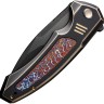 Taschenmesser WE Knife Hyperactive | Vanax Titanium Bronze & Black Flamed Taschenmesser WE Knife Hyperactive | Vanax Titanium Bronze & Black Flamed