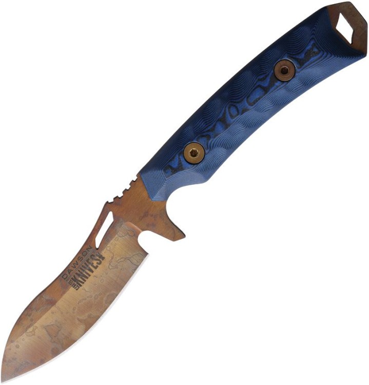 Cuchillo Cuchillo Dawson Knives Harvester Fixed Blade Blk/Blu