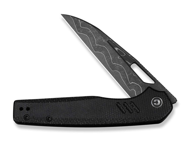Cuchillo Cuchillo plegable | Navajas CIVIVI Guile Damascus | Black Micarta Cuchillo Cuchillo plegable | Navajas CIVIVI Guile Damascus | Black Micarta