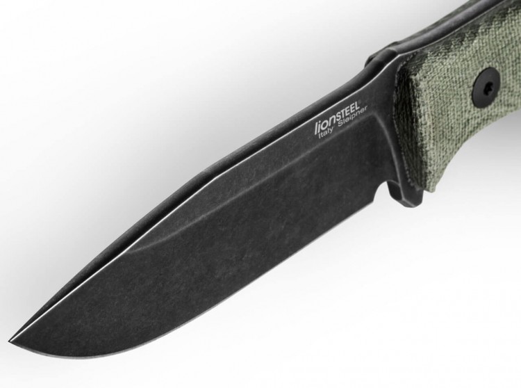 Нож Lionsteel M5 PVD, green canvas micarta M5BCVG Нож Lionsteel M5 PVD, green canvas micarta M5BCVG