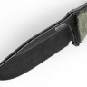 Lionsteel M5 PVD knife, green canvas micarta M5BCVG