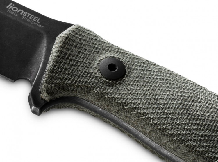Нож Lionsteel M5 PVD, green canvas micarta M5BCVG Нож Lionsteel M5 PVD, green canvas micarta M5BCVG