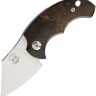 Cuchillo Cuchillo plegable | Navajas Bastinelli Creations BB Drago Folder Ziricote Wood