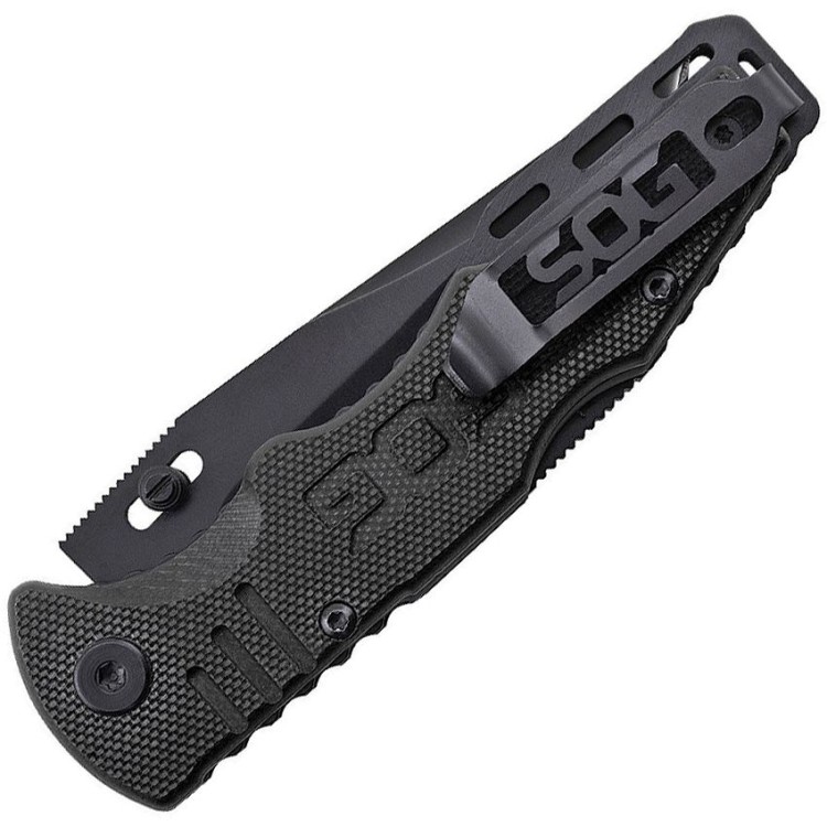 Cuchillo Cuchillo plegable | Navajas SOG Salute Mini | Black Oxide