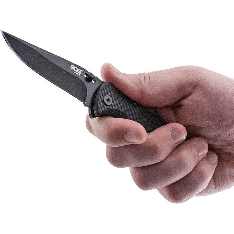 Cuchillo Cuchillo plegable | Navajas SOG Salute Mini | Black Oxide