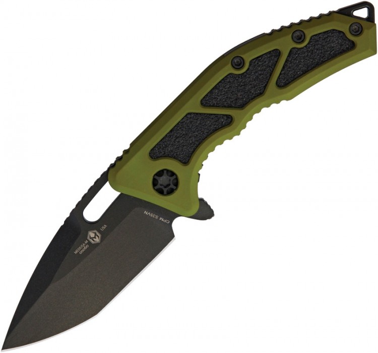 Складной нож Heretic Knives Medusa Tanto green/cerakote