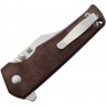 Kizer Cutlery Junges Linerlock Brown Mic folding knife