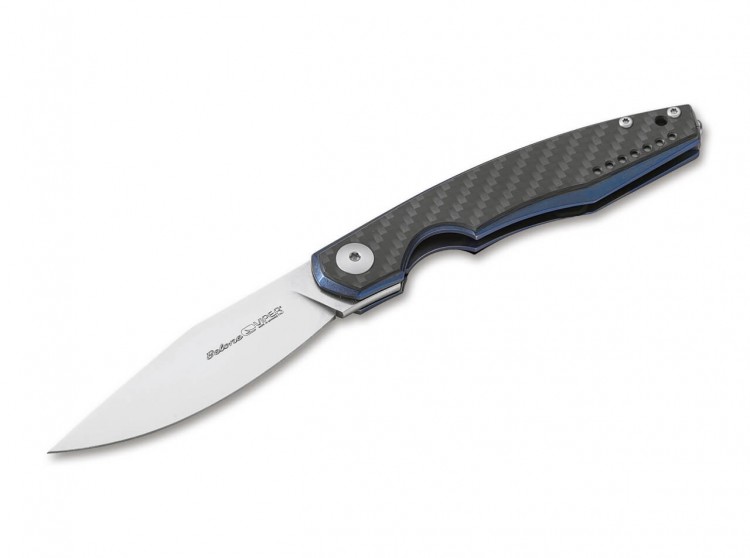 Cuchillo Cuchillo plegable Viper Belone Carbon, blue V5970BLFC