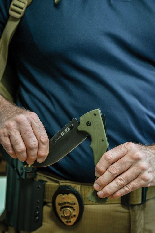 Taschenmesser Cold Steel 5 Max Lockback OD, green