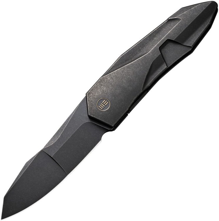 Cuchillo Cuchillo plegable | Navajas We Knife Solid | Black SW | CPM-20CV | Titanium