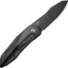 Cuchillo Cuchillo plegable | Navajas We Knife Solid | Black SW | CPM-20CV | Titanium