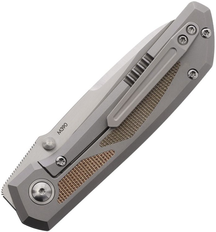 Cuchillo Cuchillo plegable | Navajas Pena Knives Mula | SF Green/Brown | M390 | Titanium