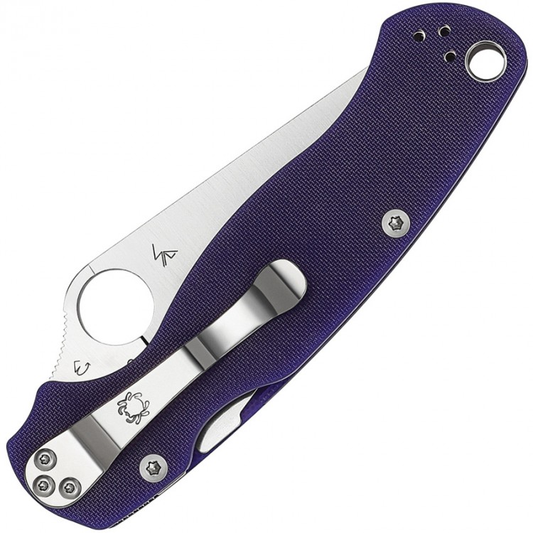 Складной нож Spyderco Para Military 2 CPM S110V Dark Blue G-10 C81GPDBL2 Складной нож Spyderco Para Military 2 CPM S110V Dark Blue G-10 C81GPDBL2