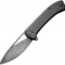 Складной нож CIVIVI Knives Riffle Damascus, Black G10 with Carbon Fiber C2024DS-1