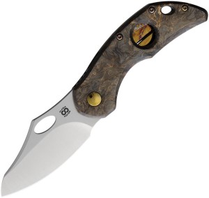 Складной нож Olamic Cutlery Busker Framelock Gold CF