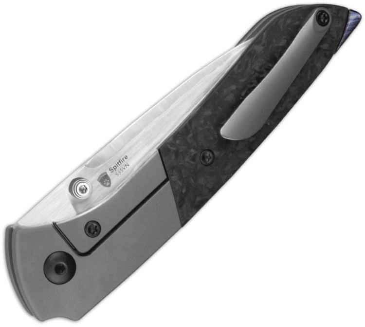 Taschenmesser Kizer Spitfire S35VN | Grey Titanium CF
