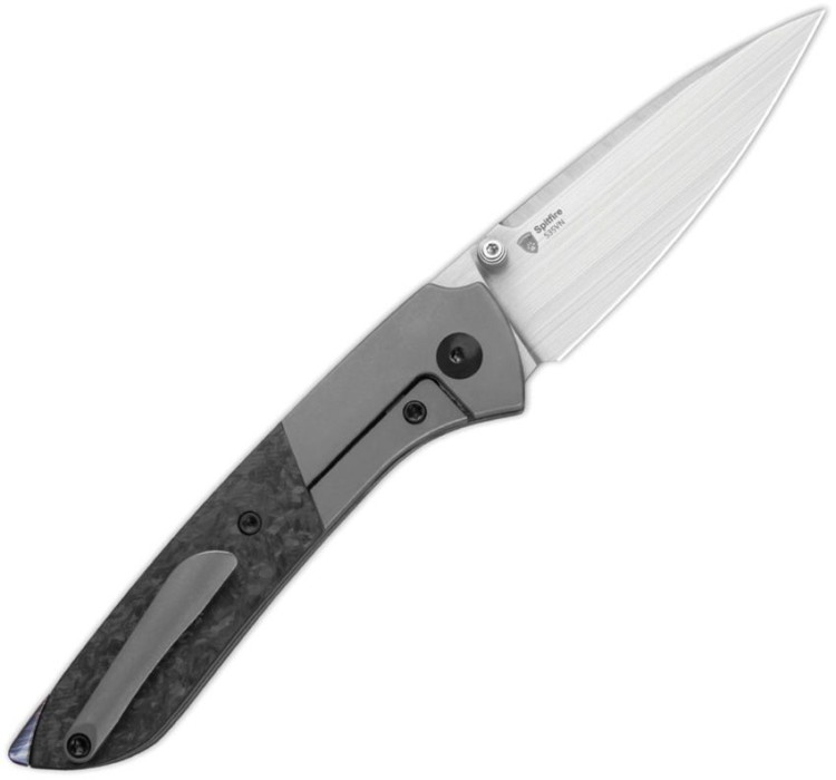 Taschenmesser Kizer Spitfire S35VN | Grey Titanium CF