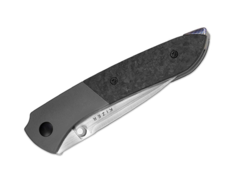 Taschenmesser Kizer Spitfire S35VN | Grey Titanium CF